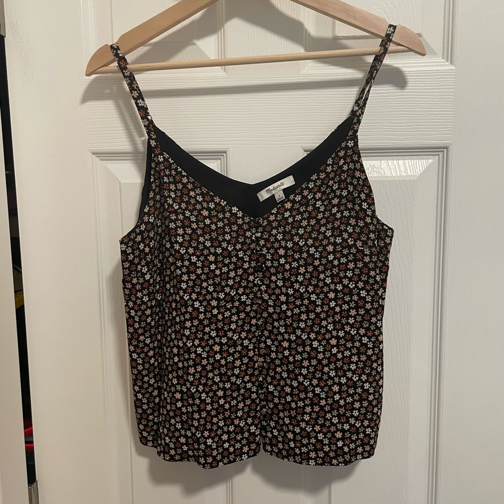 Madewell Floral Button Down Crop Tank - Sz 4